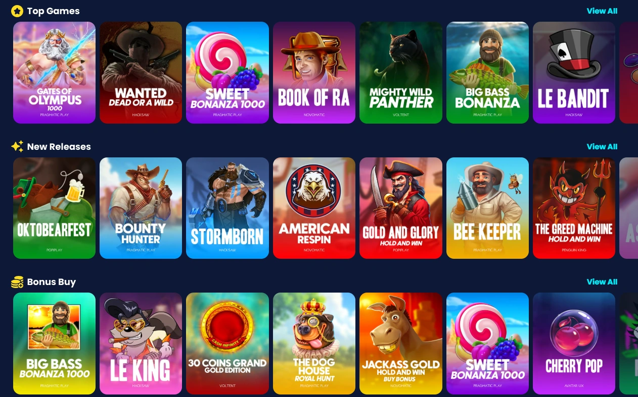 Discover the complete slot collection at RichGringo