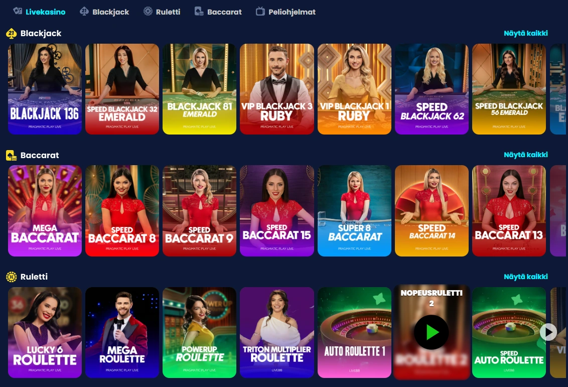 Kaikki live-pöytäpelit yhdellä silmäyksellä RichGringoilla